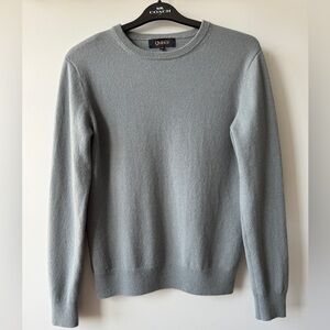 Quince 100% Mongolian Cashmere Crewneck Sweater - Dusty Blue - Size M